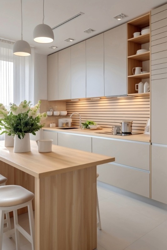 Stylish modular kitchen by Interior Decoration Company in Kolkata – Estate Contractor