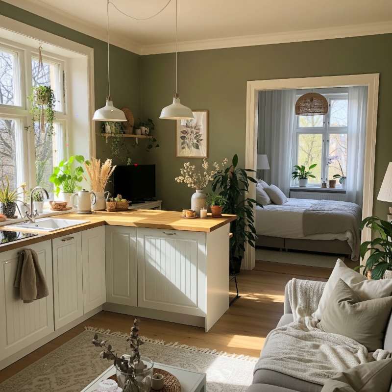 Flat interior designer in Kolkata – modern kitchen and bedroom design by Estate Contractor